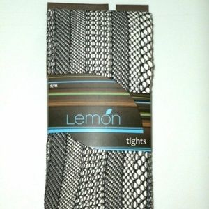 LEMON Legwear Hosiery TIGHTS Black L-3025 S/M